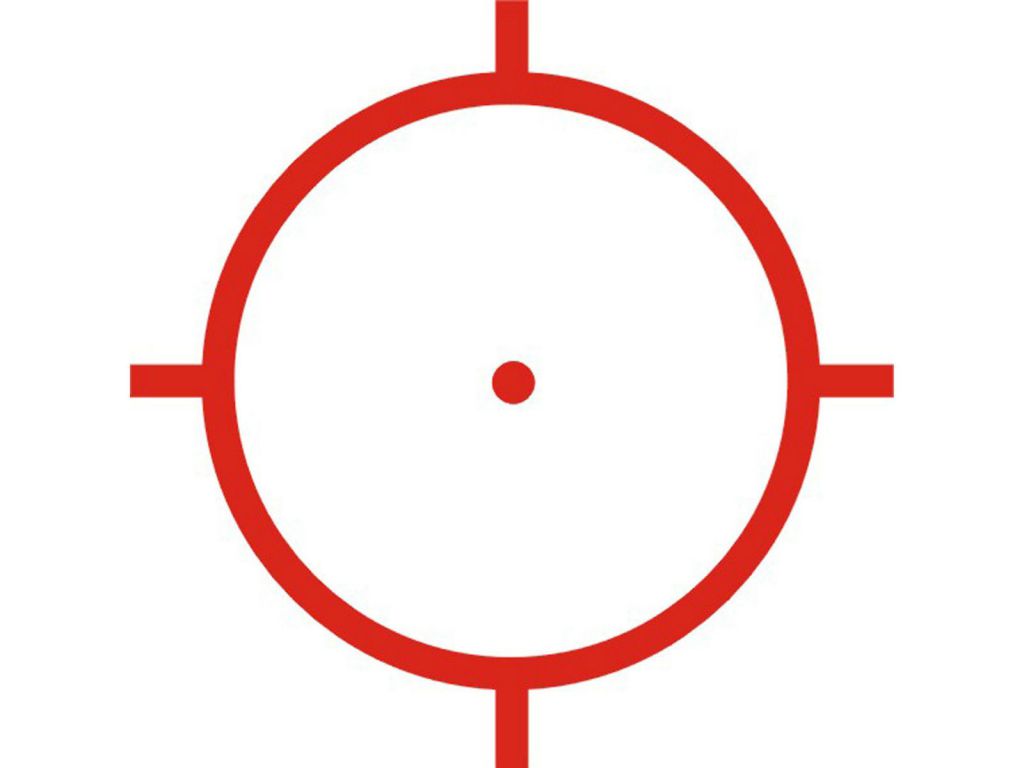 Прицельная марка: Круг с точкой 65/2MOA