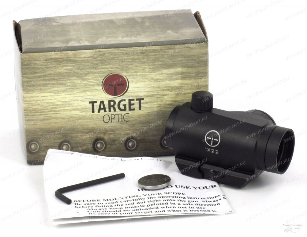 Коллиматор Target Optic 1х22 закрытого типа на Weaver