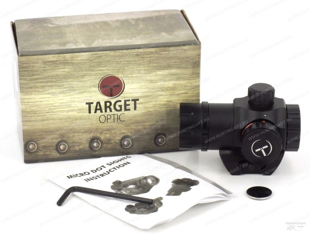 Коллиматор Target Optic 1x22M закрытого типа на Weaver