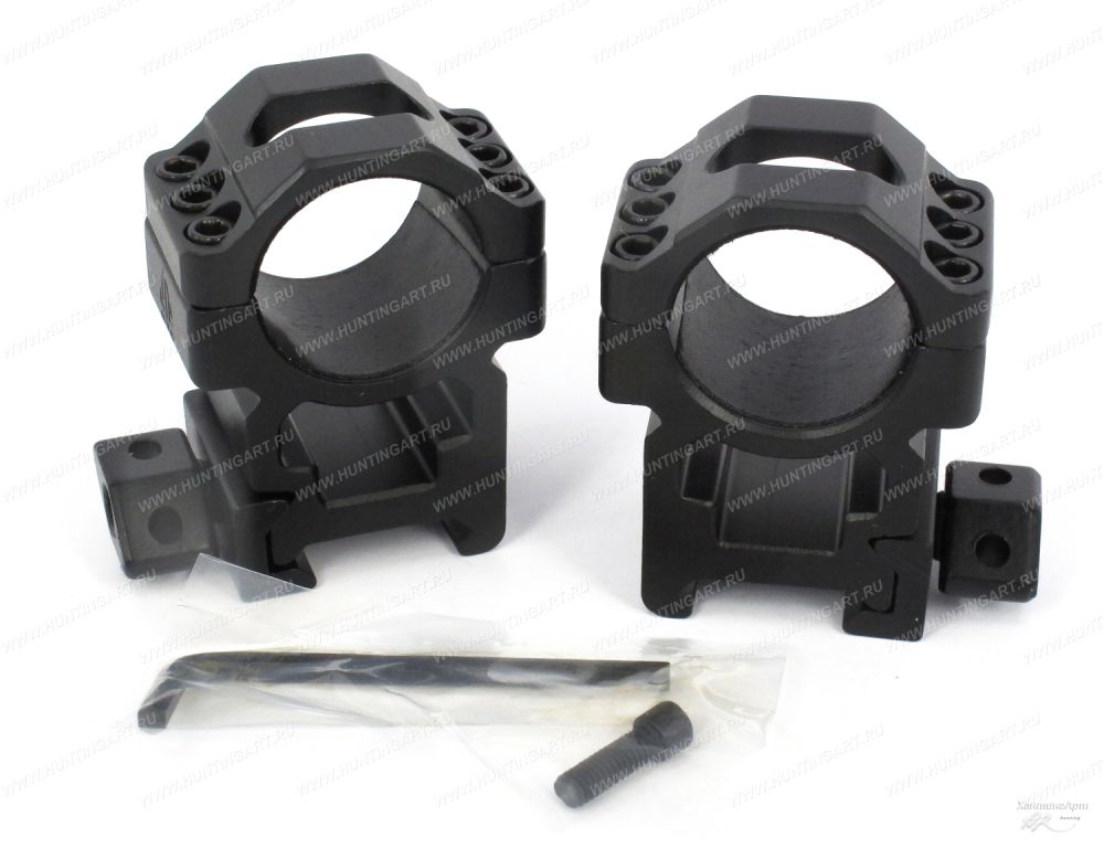 Leapers RG2W1206_Кольца быстросъемные высокие UTG 25,4 мм, 3 винта на Weaver с винтовым зажимом