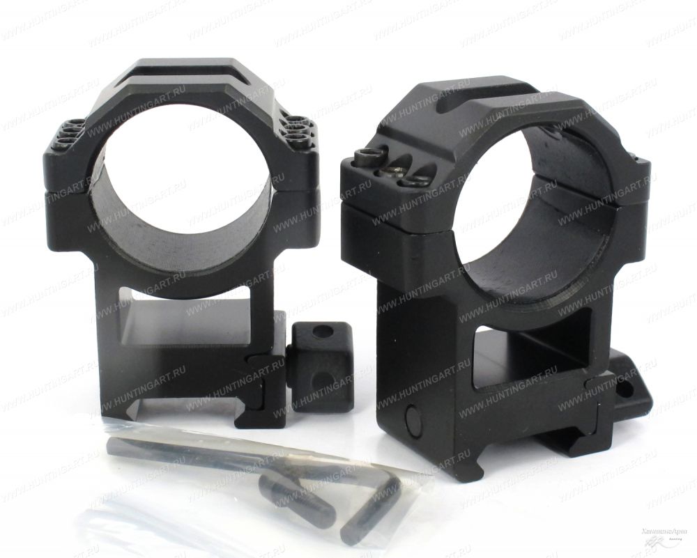 Leapers RG2W3226 Кольца быстросъемные высокие UTG 30 мм, 3 винта на Picatinny с винтовым зажимом