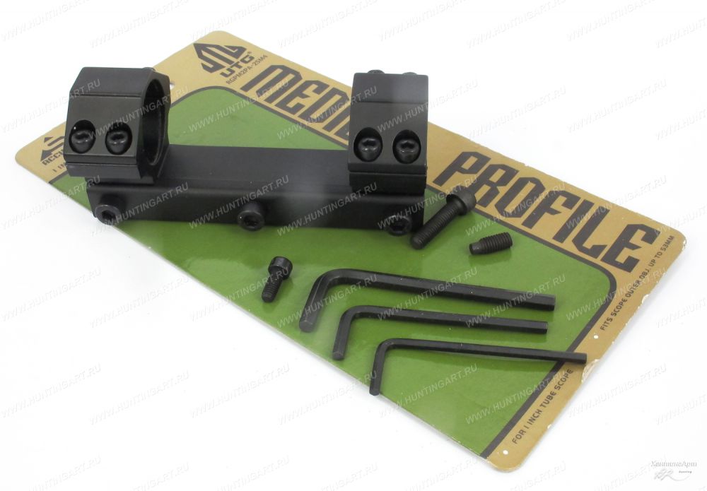 Leapers RGPM2PA-25M4_Кронштейн не быстросъёмный среднний Leapers AccuShot с кольцами 25,4 мм на призму 10-12 мм