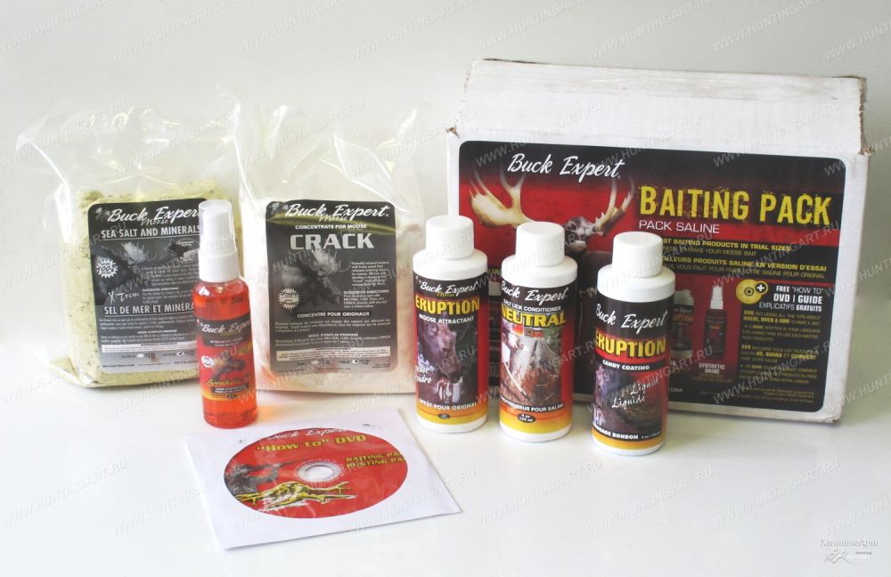 Buck Expert M01PS - Набор охотничьих приманок Buck Expert на лося с солью + DVD