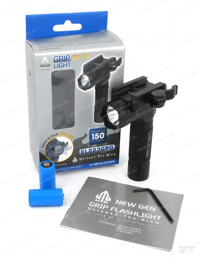 MNT-EL223GPQ_Фонарь-рукоять Leapers UTG тактический быстросъемный на Weaver (светодиод150 lm)