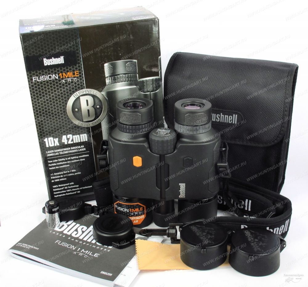 Bushnell 202310 Бинокль-дальномер Bushnell Fusion, 10X42, дальность 1600 м