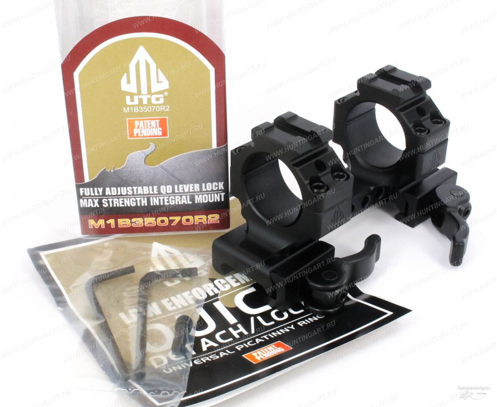 Leapers M1B35070R2 Кронштейн быстросъемный с кольцами 25,4 мм на Weaver/Picatinny