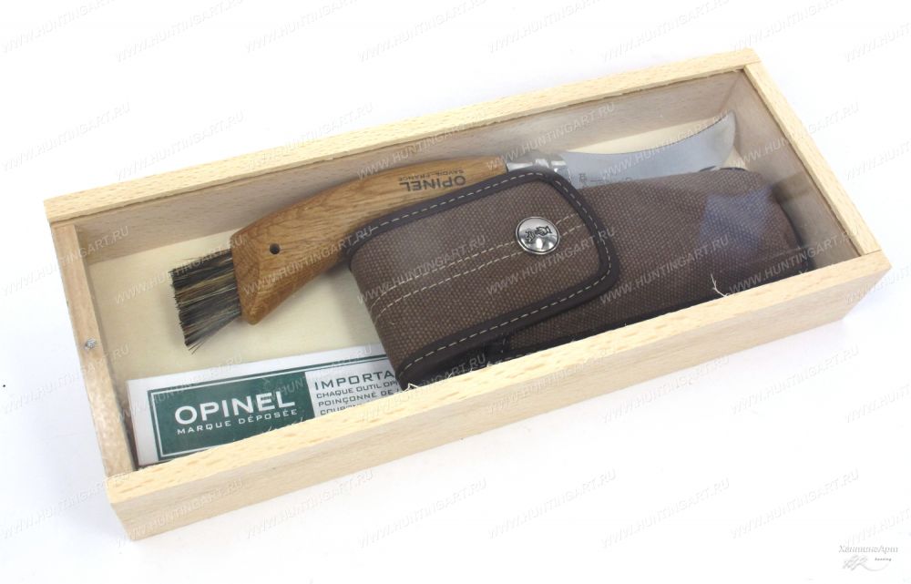 Openel 001327 Нож Opinel Грибной №8 в деревянной коробке с чехлом