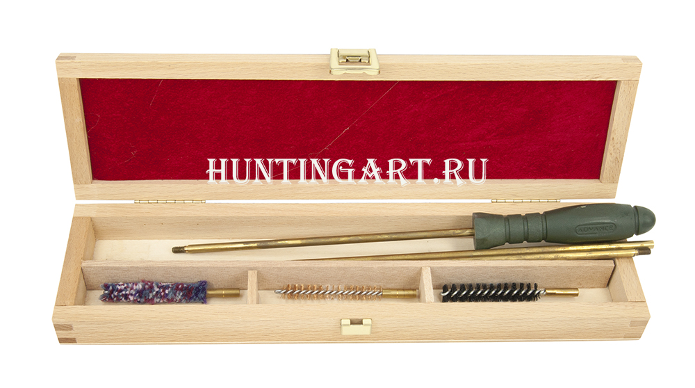 Набор для чистки Advance, калибра 7 / 8 мм в деревянной коробке купить в интернет-магазине ХантингАрт