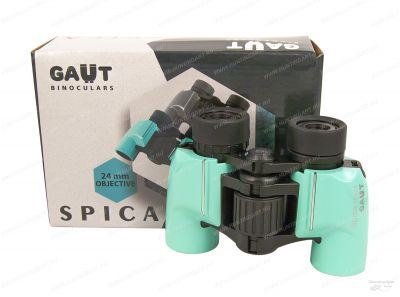 Бинокль Gaut Spica 10x24, линзы BAK4, тип - Porro, цвет - голубой купить в интернет-магазине huntingart.ru
