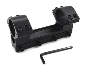 Кронштейн моноблок небыстросъемный низкий с кольцами 25,4 мм на планку Ласточкин хвост, 100 мм купить в интернет-магазине ХантингАрт