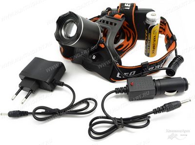 Налобный светодиодный фонарь Varlontiger К 18M -T6 с зумом, 1200 люмен купить в интернет-магазине ХантингАрт