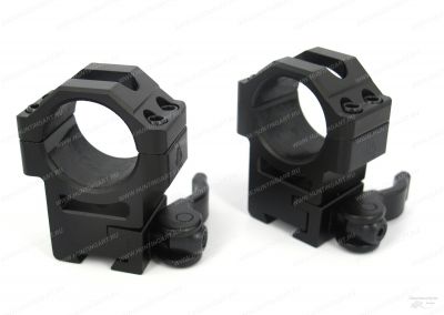 Кольца UTG высокие 25,4 мм быстросъемные на 11 мм с рычажным зажимом купить в интернет-магазине ХантингАрт