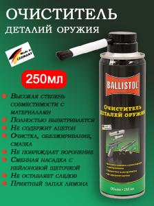 Средство для чистки частей оружия Ballistol, 250мл купить в интернет-магазине ХантингАрт