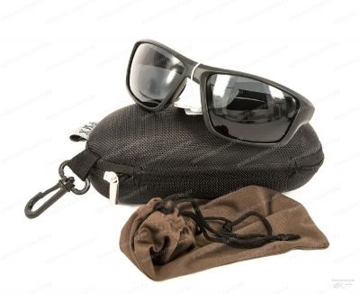 Очки поляризационные PMX, линзы поликарбонат серые, оправа черная матовая купить в интернет-магазине ХантингАрт