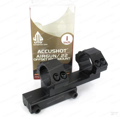 Кронштейн AccuShot с кольцами 25,4 мм, выносом базы 38 мм на призму 10-12 мм купить в интернет-магазине ХантингАрт