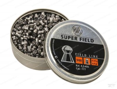 Пульки пневматические RWS Superfild, калибр 4,5 мм, 0,54 гр (500 шт) купить в интернет-магазине ХантингАрт