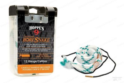 Гибкая змейка Hoppe's BoreSnake Den для чистки оружия 12 калибра в контейнере, крышка с функцией рукоятки для змейки купить в интернет-магазине ХантингАрт