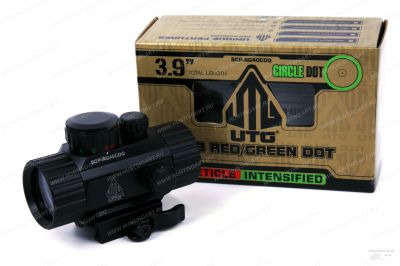 Коллиматорный прицел Leapers UTG 1x30 Compact, закрытый на Weaver купить в интернет-магазине ХантингАрт