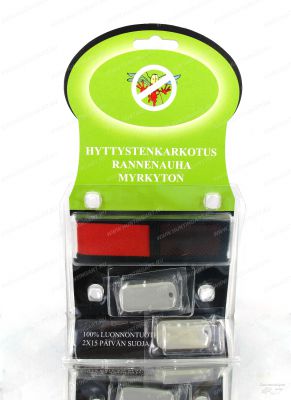 Браслет от комаров Hyttysten Karkotus с 2 сменными картриджами купить в интернет-магазине ХантингАрт