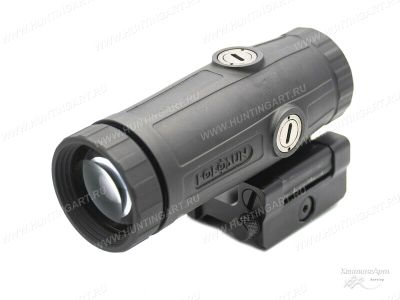 Увеличитель HOLOSUN откидной, быстросъемный, кратность х3, + проставка H=41.6мм, компактный (L=80мм), титан купить в интернет-магазине ХантингАрт