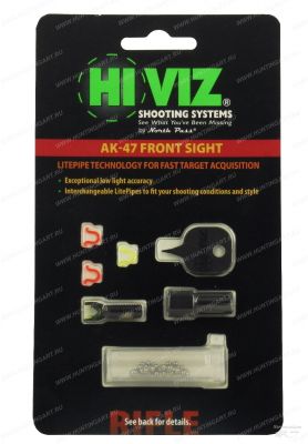 Оптоволоконная мушка Hiviz для AK (Сайга, Тигр, Вепрь) купить в интернет-магазине ХантингАрт