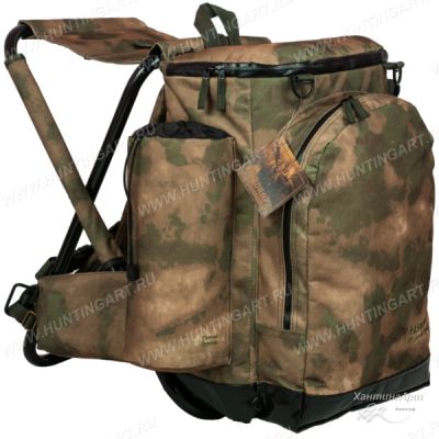 Рюкзак AVI-Outdoor Fiskare A-Tacs с раскладным стулом на 50 литров (камуфляжный) купить в интернет-магазине ХантингАрт