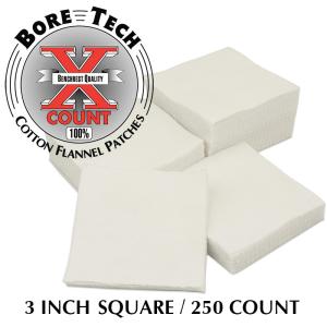 Квадратные патчи Bore Tech X-Count Patches, 250 шт для чистки стволов калибра .50, 20 Ga, 16 Ga, 12 Ga, 10 Ga купить в интернет-магазине ХантингАрт