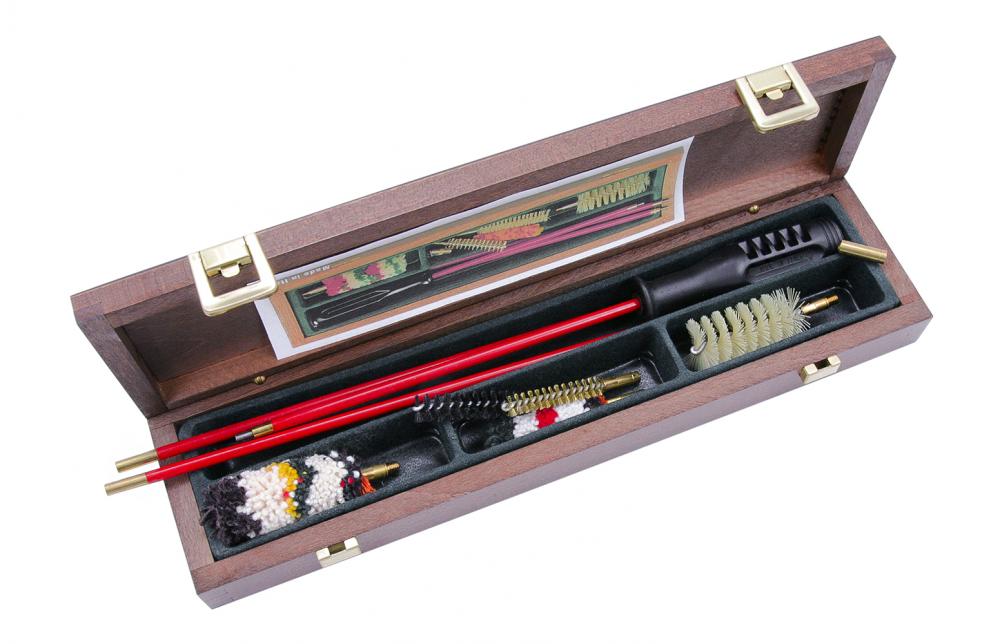 Набор для чистки Stil Crin калибр 12/7,62 мм (шомпол в пластиковой оплетке, ершики 12/7,62 калибра, адаптер) купить в интернет-магазине ХантингАрт