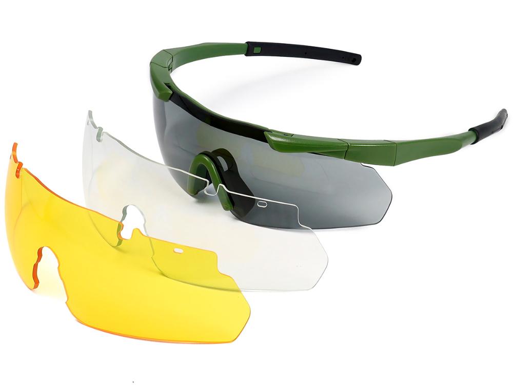 Очки защитные Lynx стрелковые, комплект с 3 линзами купить в интернет-магазине ХантингАрт