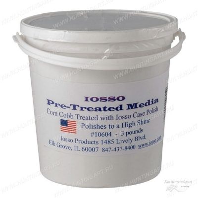 Наполнитель для чистки гильз Iosso Pre-Treated Media Corn Cobb +  Case Polish, ведро, 1,36 кг купить в интернет-магазине ХантингАрт