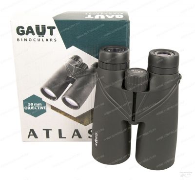 Бинокль Gaut Atlas 12x50, линзы BK7, тип - Roof, черный купить в интернет-магазине huntingart.ru