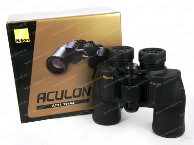 Бинокль Nikon Aculon A211 10x42 купить в интернет-магазине huntingart.ru