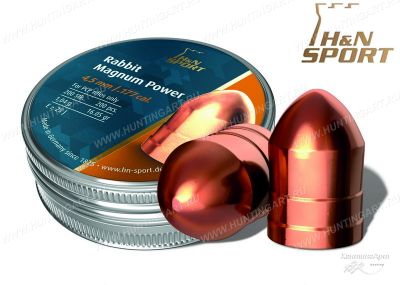 Пульки HN Rabbit Magnum Power, калибр 4,5 мм, вес 1,04 гр купить в интернет-магазине ХантингАрт