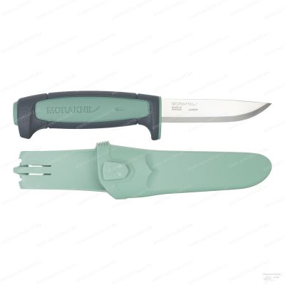 Нож Morakniv Basic 546 Limited Edition 2021, универсальный/строительный, углеродистая сталь, клинок 91 мм, серый/зелёный купить в интернет-магазине ХантингАрт