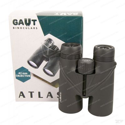 Бинокль Gaut Atlas 8x42, линзы BK7, тип - Roof, черный купить в интернет-магазине huntingart.ru