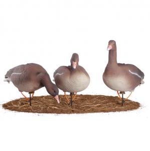 Комплект сминаемых чучел Серого Гуся North Way Softplast "A" (3-кормящихся, 2-отдыхающих, 1-сторожевой) купить в интернет-магазине ХантингАрт