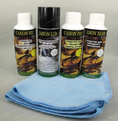 Набор для ухода за оружием Canon (CANON Net, Noir, Pro и салфетка) купить в интернет-магазине ХантингАрт
