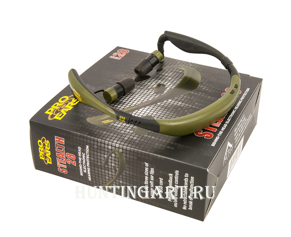 Активные беруши Pro Ears Stealth 28, стерео, USB-зарядка купить в интернет-магазине ХантингАрт