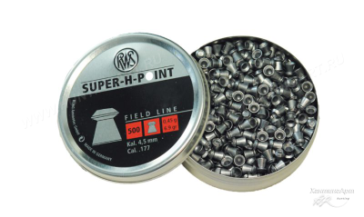 Пульки пневматические RWS Super-H-Point, калибр 4,5 мм, 0,45 гр (500 шт) купить в интернет-магазине ХантингАрт