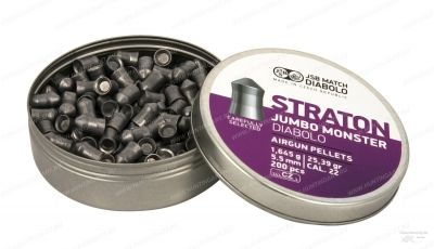 Пульки пневматические JSB Diabolo Straton Jumbo Monster калибр 5,5 мм, вес 1,645 гр купить в интернет-магазине ХантингАрт