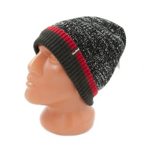 Шапка зимняя водонепроницаемая DexShell Cuffed Beanie черная с красной полоской, DH353RED купить в интернет-магазине ХантингАрт