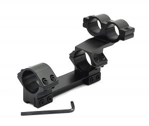 Кронштейн низкий с кольцами 25,4 мм на Ласточкин хвост с выносом под целеуказатель и фонарик купить в интернет-магазине ХантингАрт