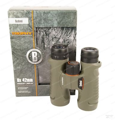 Бинокль Bushnell серии Trophy 2016 8x42, зеленый купить в интернет-магазине huntingart.ru