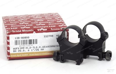 Раздельные быстросъемные кольца EAW 26 мм на Weaver купить в интернет-магазине ХантингАрт