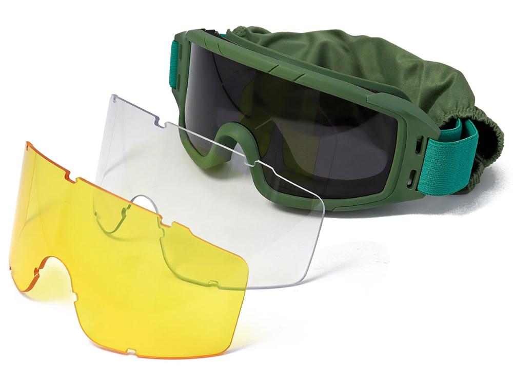 Очки защитные Puma, комплект с 3 линзами купить в интернет-магазине ХантингАрт