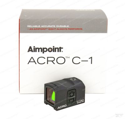 Коллиматорный прицел Aimpoint Acro C-1, точка 3,5 МОА, для установки на пистолеты и стрельбы на короткие дистанции купить в интернет-магазине ХантингАрт