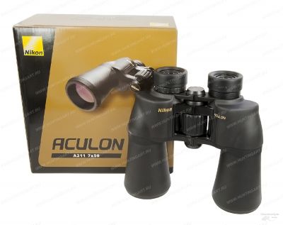 Бинокль Nikon Aculon A211 7x50 купить в интернет-магазине huntingart.ru