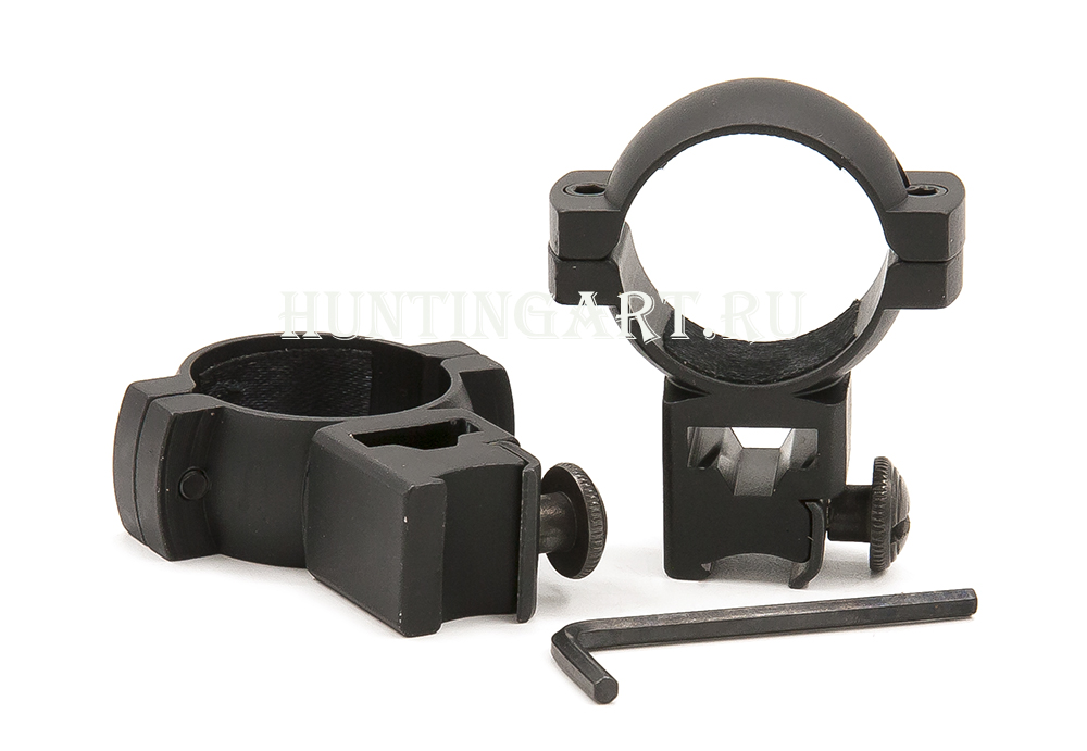 Кольца быстросъемные 30 мм на Ласточкин хвост в пластиковой коробке купить в интернет-магазине ХантингАрт