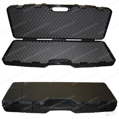 Кейс для оружия Megaline длиной 98x35x12 см с 4 пластиковыми клипсами, черный купить в интернет-магазине ХантингАрт