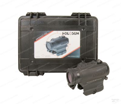 Закрытый коллиматор Holosun ParalowElete на Weaver/Picatinny + повышающая вставка, U-защита, подсветка Red купить в интернет-магазине ХантингАрт